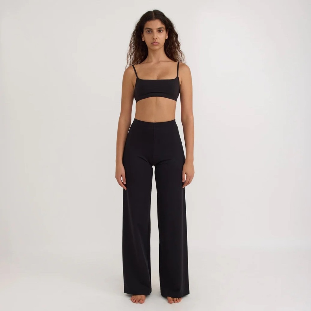 Organic Basics Core Straight Leg Pants Black XXS